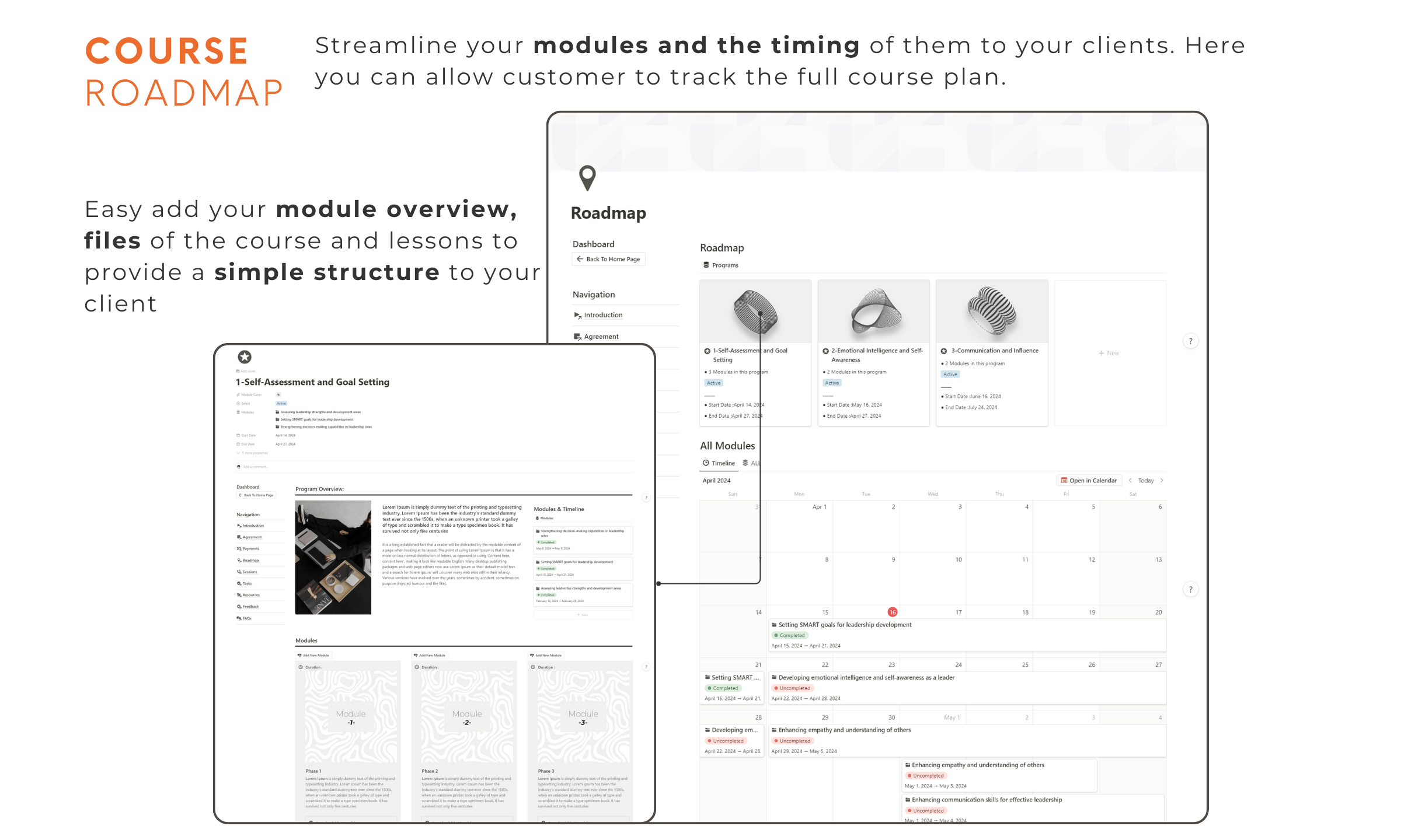 Online Coaching Template Digital Coaching Organizer Notion Client Portal Course Management System Coaching Business Tool Online Course Planner Client Management Software